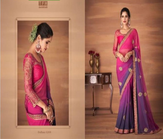 TSH Fashion Dulhan 6208 Heavy Festive Wear Fancy Designer Saree Collextion